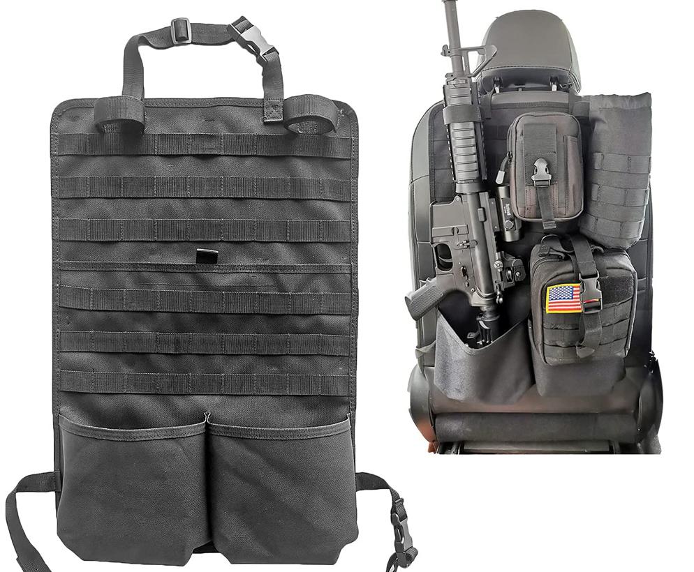 Hanging bag, car seat backrest hanging bag, gun rack, rifle bracket, rear seat panel universal hanging bag 