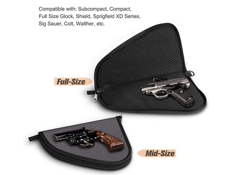 Tactical pistol bag, triangular pistol bag, external portable pistol storage 