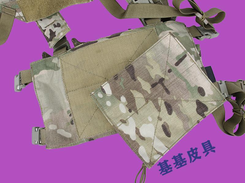 3D tactical chest hanging vest camouflage belly pocket 