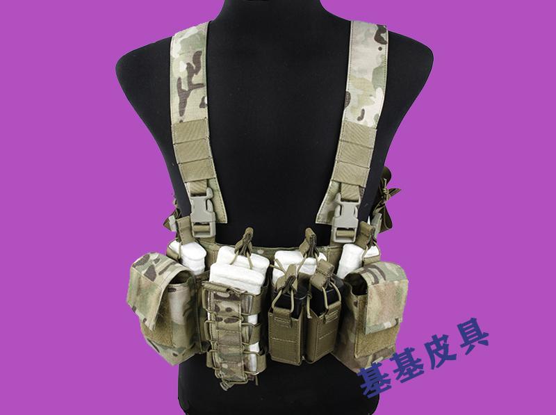 3D tactical chest hanging vest camouflage belly pocket