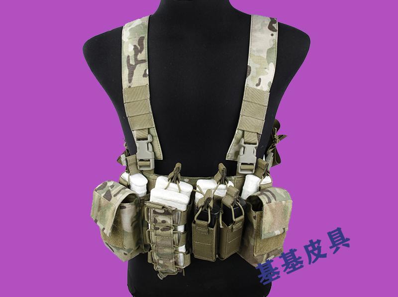 3D tactical chest hanging vest camouflage belly pocket 