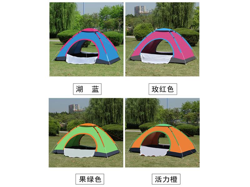 Single soldier tent outdoor simple single and double person camping, rain proof, no need to build shading, quick opening, sun protection, folding, fully automatic 