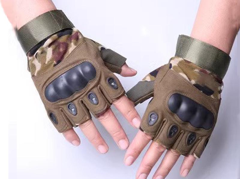 Special Forces Half Finger Gloves Outdoor Sports Tactical Training Military Fans Anti slip and Wear resistant Fitness Cycling 