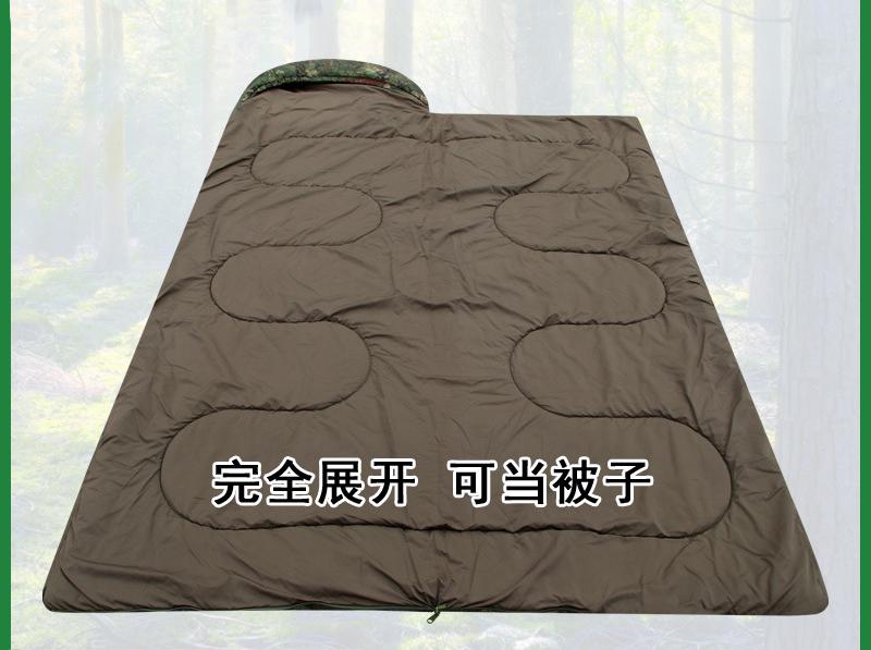 New environmental protection thick warm cotton sleeping bag outdoor camping disaster relief adult portable sleeping bag 