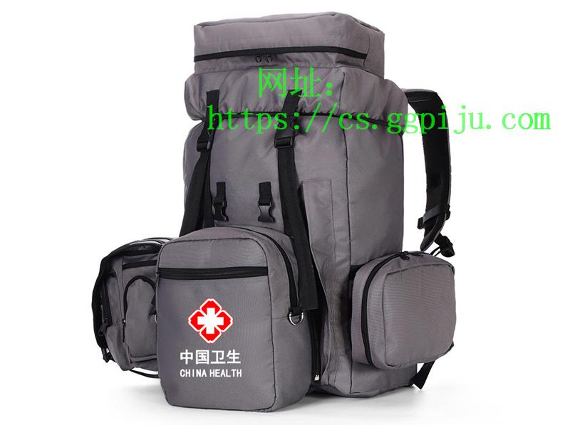 Emergency backpack, luggage, hygiene system, grey field survival unit combination pack, epidemic prevention support, backpack 