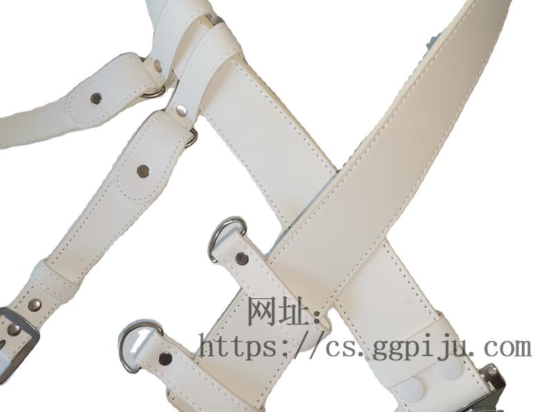 Diagonal back cross belt armed belt inspection traffic police security real cow belt duty tactical belt 