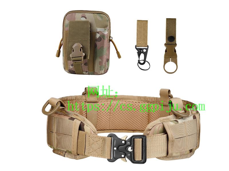 Tactical belt multifunctional manufacturer tactical belt, waist cover waist bag, keychain kettle buckle set 