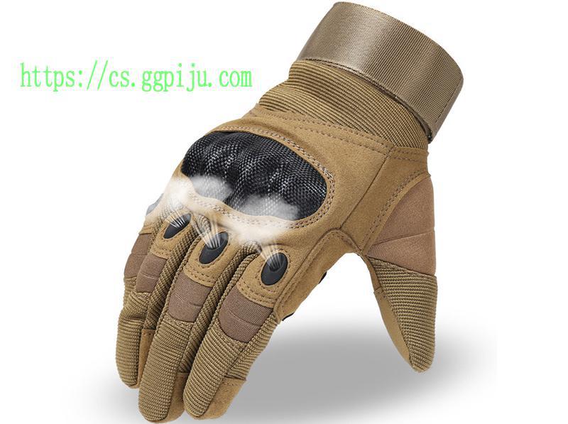 Outdoor anti slip motorcycle riding gloves, sports all finger protective gloves, breathable touch screen operation tactical gloves 