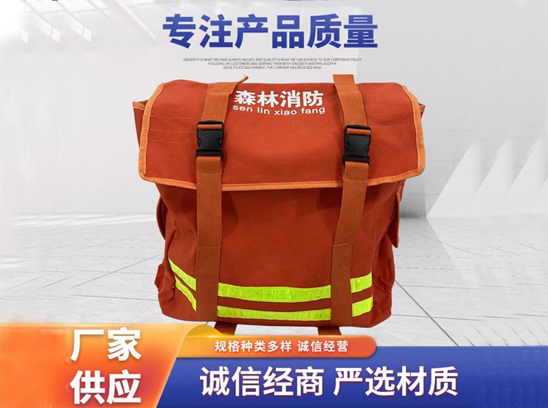Rescue backpack backpack with thickened and reinforced canvas strap and reflective strip