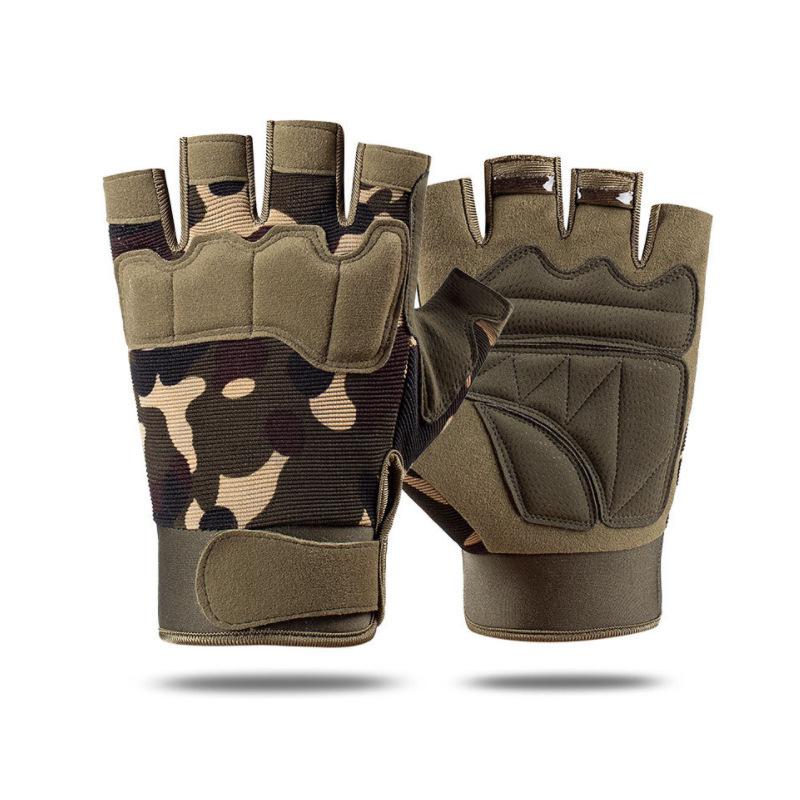 Half Finger Tactical Gloves Camouflage Special Forces Outdoor Sports Cycling Mountaineering 