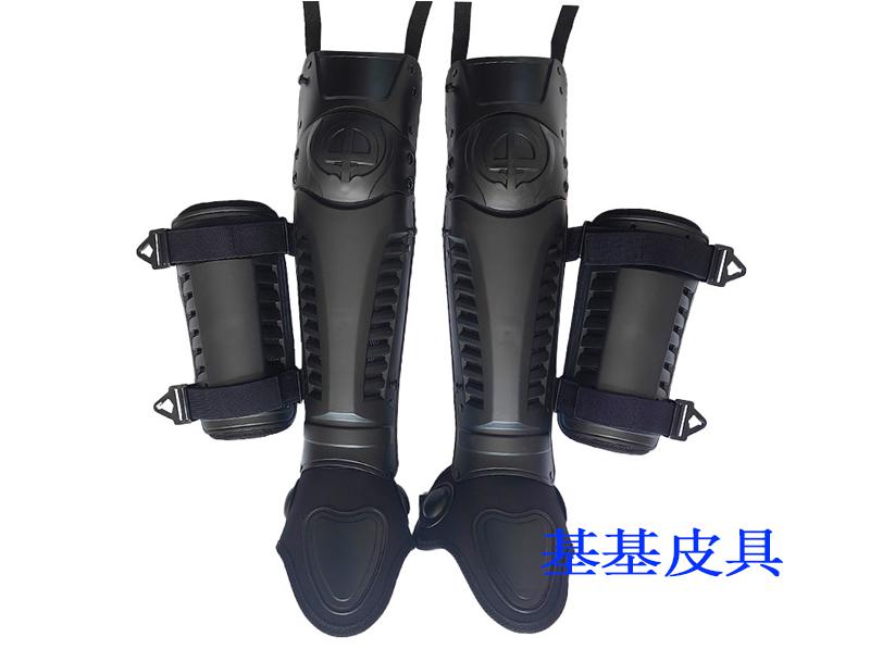 Knee and leg protector, PC flame retardant, bendable, elbow guard black