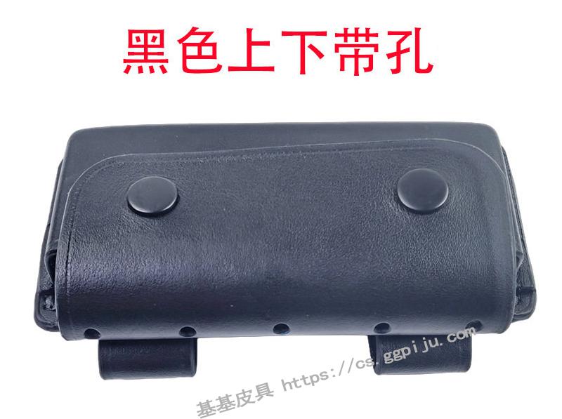 97-2 Single Chamber 5-Pocket Leather Holster for Type 97 18.4mm Birdshot, Yellow Foldable 5-Round Magazine, Genuine Double-Row Pouch 